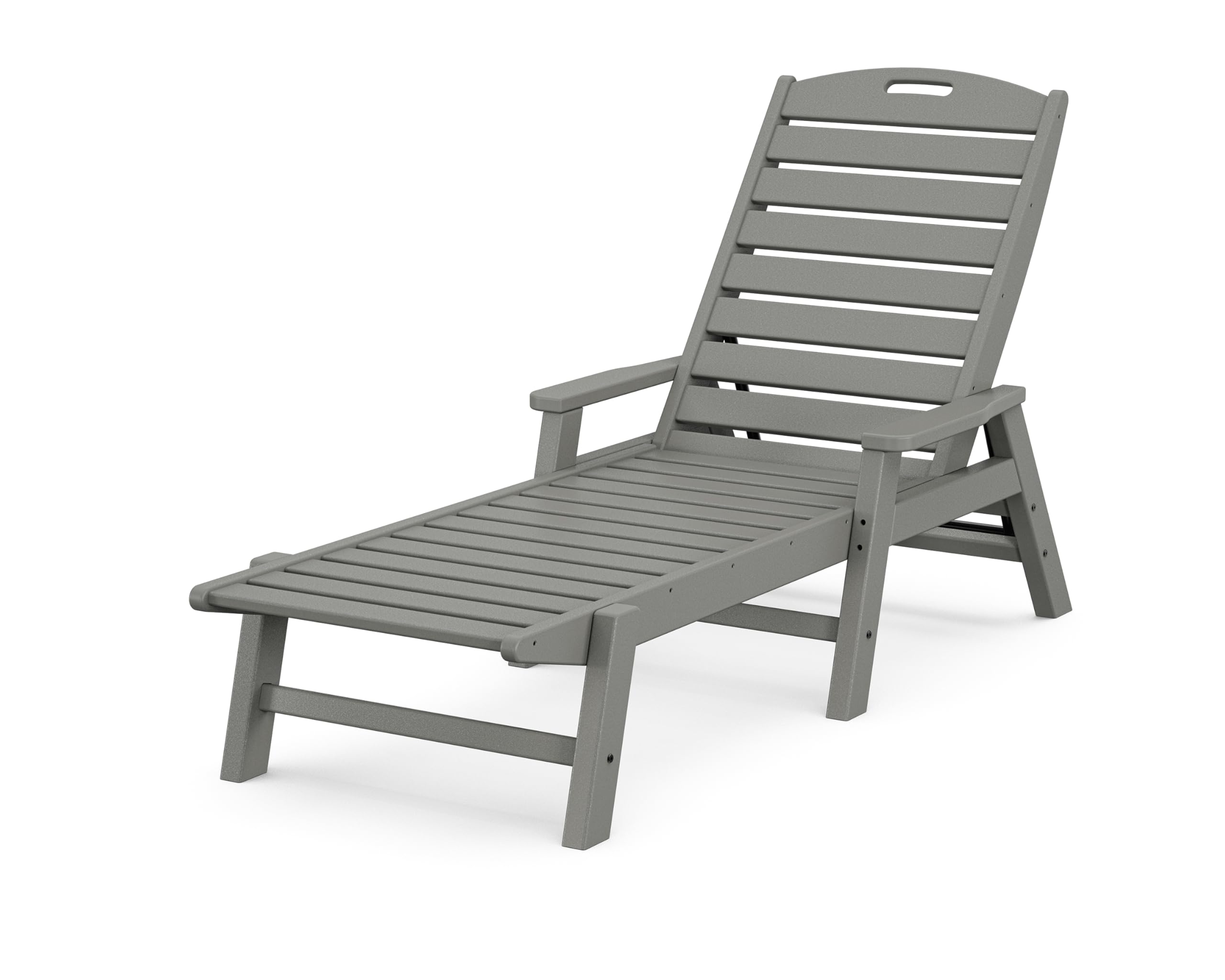 NCC2280GY Nautical Arms Chaise, Slate Grey