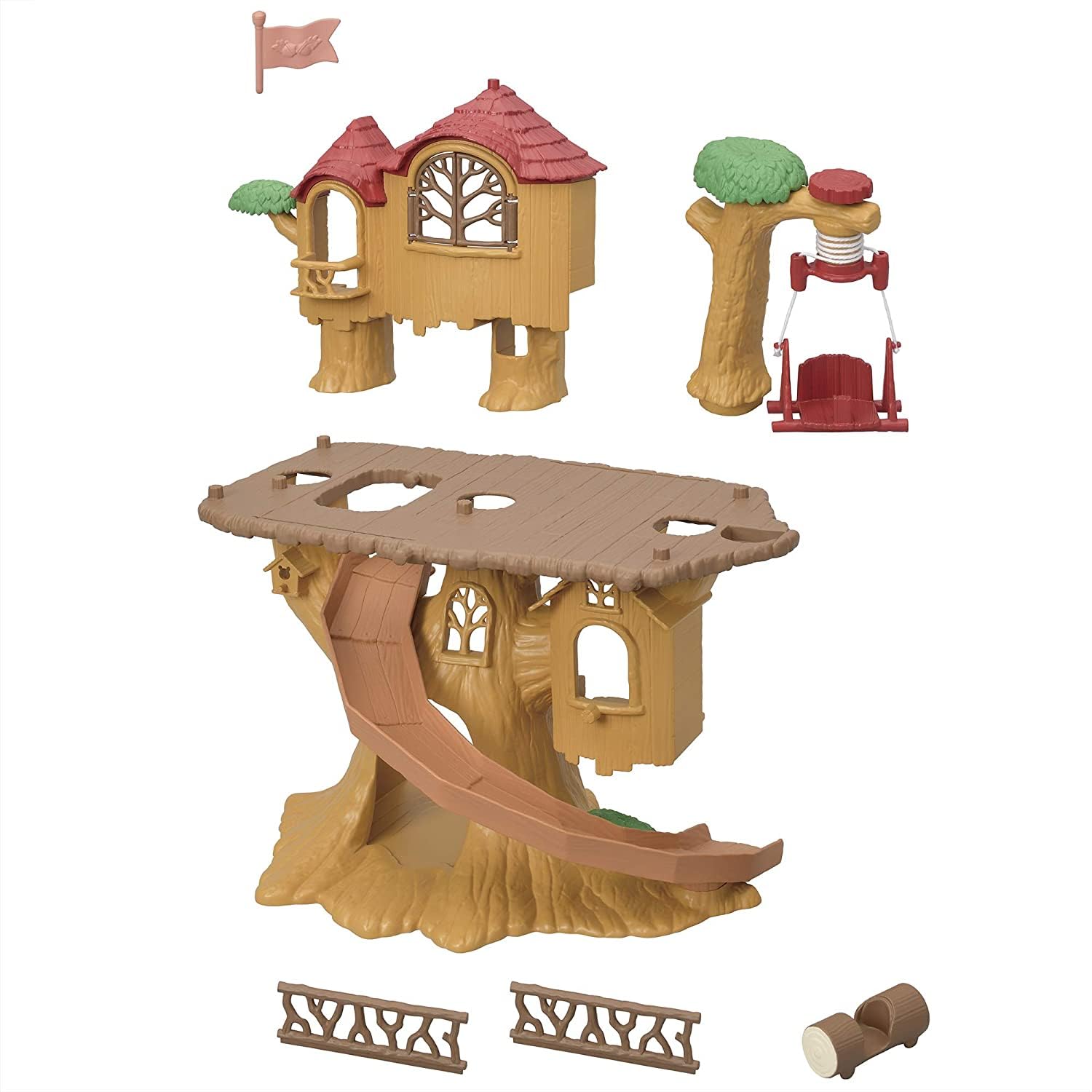 Sylvanian Families - La cabane dans les arbres - Set + de 3 accessoires - Plongez dans l'univers de la famille Sylvanian - Figurines animaux miniatures - Jouet enfant 3 ans et + - 5494