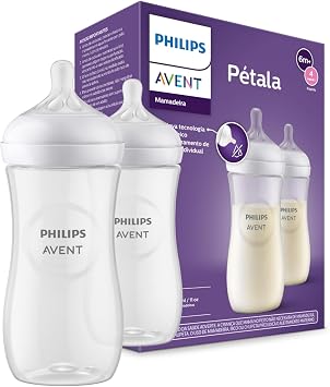Kit Duplo Mamadeira Pétala 3.0 3m+ Philips Avent SCY906/02 330ml