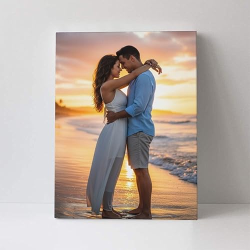 Miniatura 2 de Nxwdwqa Impresiones en lienzo personalizadas con tus fotos, arte de pared en lienzo personalizado, sube tu foto a arte de pared, regalo de