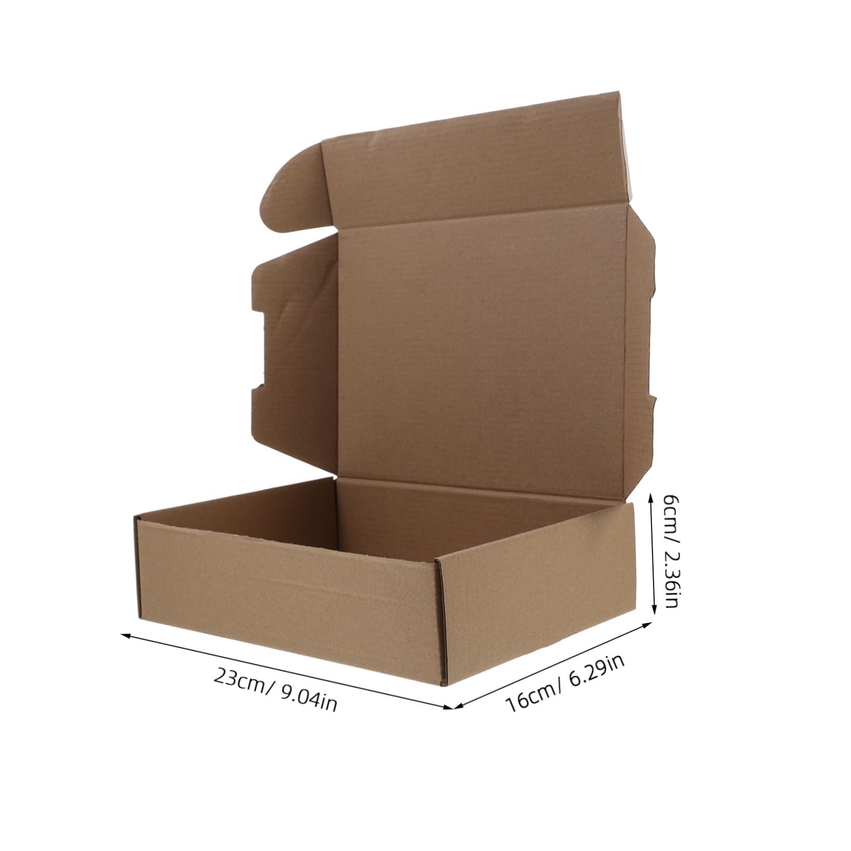 Lurrose 25pièces Lot de Boîtes Emballage Carton à Assembler Cartons Expédition Plats pour Transporter Petits Objets