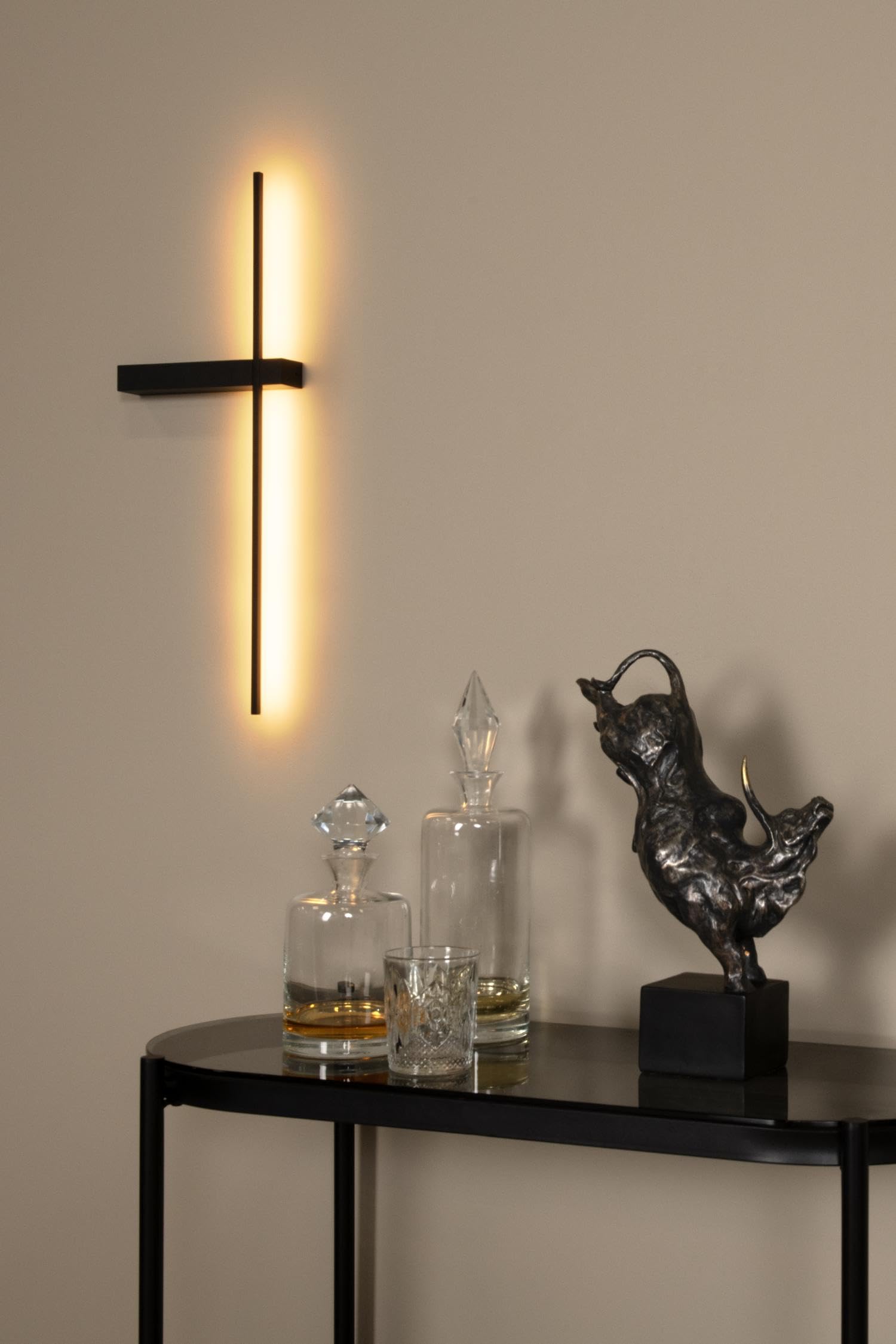 LUCIDE SEGIN - Wall Light - LED - 1x6W 2700K - Black - Image 3