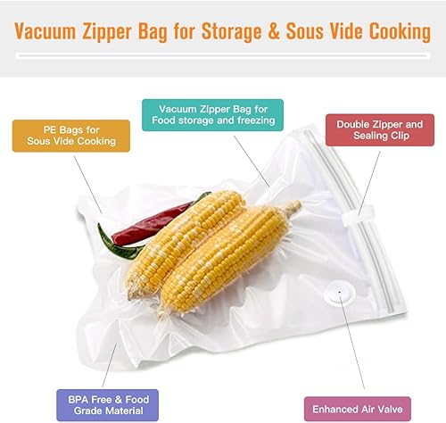 Miniatura 3 de Bolsas selladoras al vacío 20 piezas (5 tamaños)