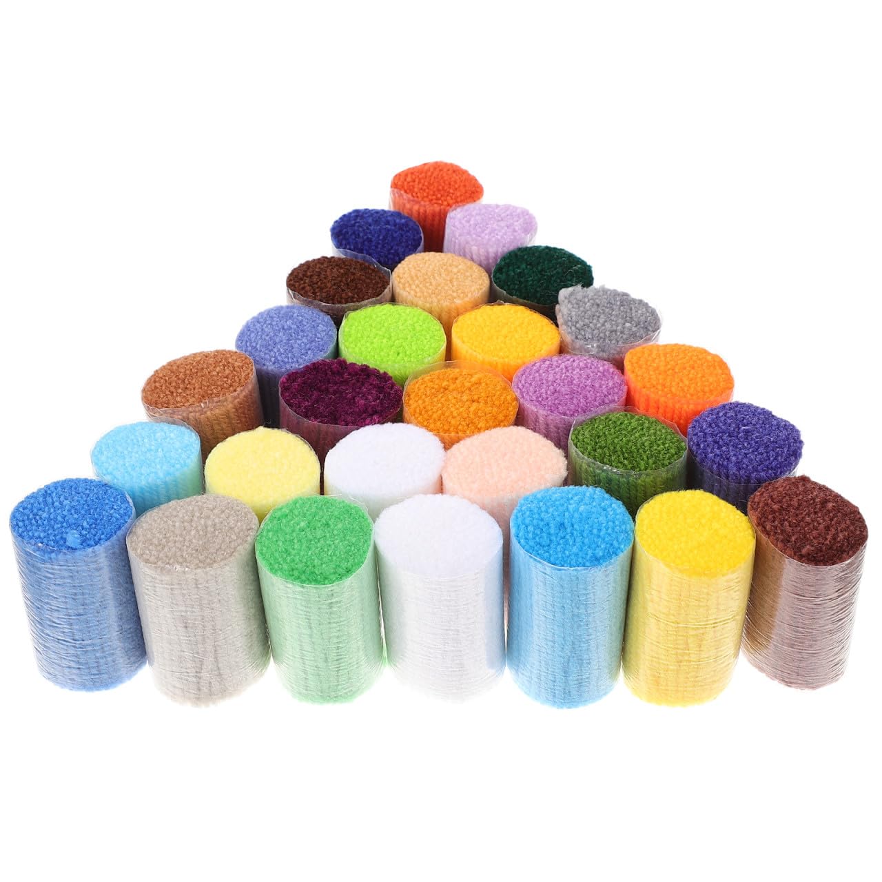 Vorgeschnittenes Garn zum Selbermachen 30 Rollen Polyester | Teppicharbeiten und Kissen, Weich und Hautfreundlich, Leicht und Angenehm, Modisch Gestaltet Zufällige Farbe
