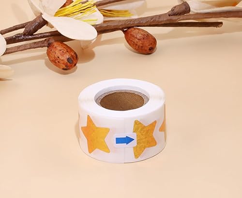 Miniatura 4 de ONLYKXY 2700 calcomanías de flecha pequeñas calcomanías autoadhesivas de 0.5 pulgadas para envío, oficina, escuela, almacén, embalaje (azul)