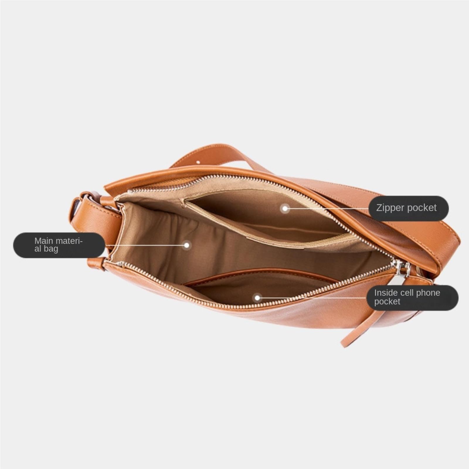Bolsos Holgados Bolso De Mano Suave Y Espacioso, Tipo Bandolera, For Mujer, For El Día A Bolso de Noche