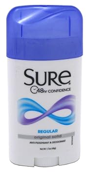 Sure Deodorant 1.7 Ounce Original Solid Regular 50ml