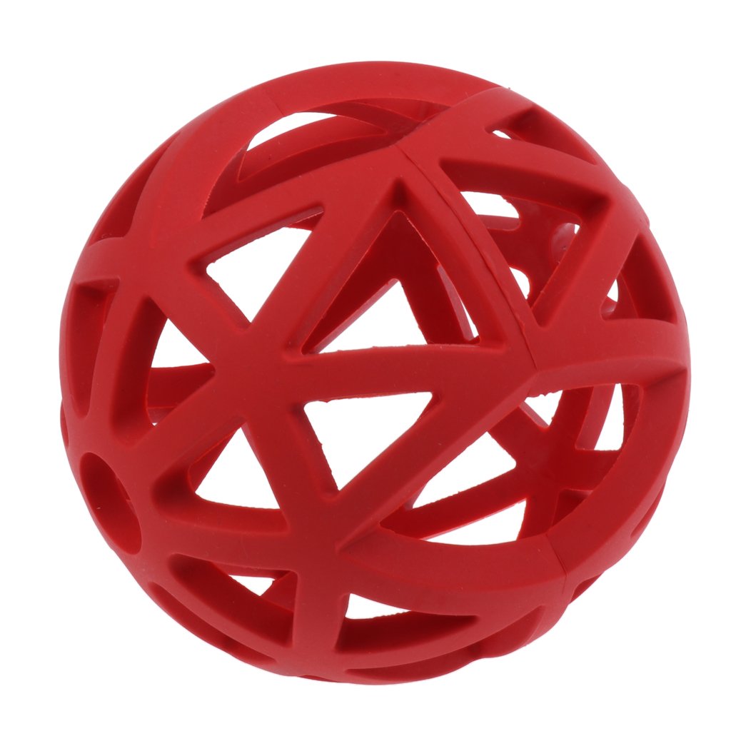10 Set Mascota Perro Gato Masticar Juguete Interactivo Pelota Ejercicio Juguete Rojo - S