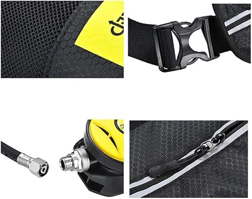 Miniatura 7 de GDAE10 Mini tanque de buceo de gas de 3.0 pies cúbicos de 300 PSI con correa de mochila, kit de equipo de buceo de alta presión, juego de aire de