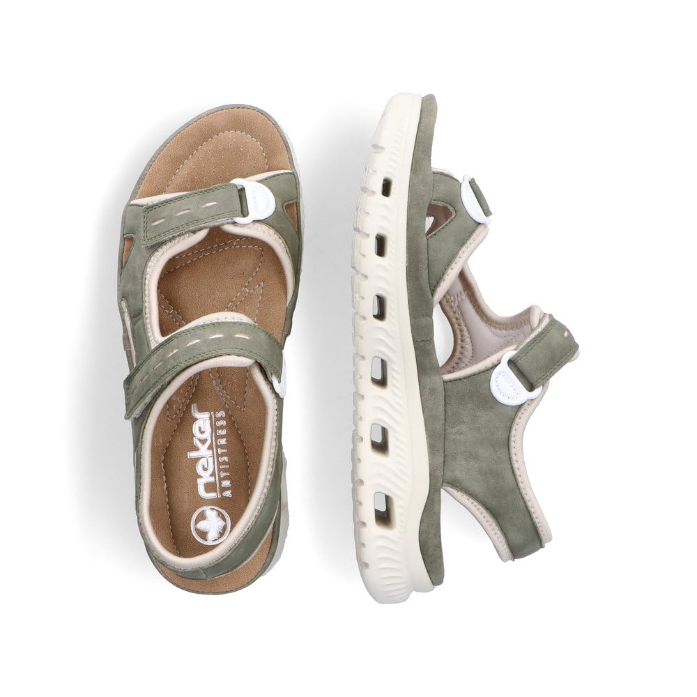 Rieker Damen Klassische Sandalen 64066, Frauen Sandalen