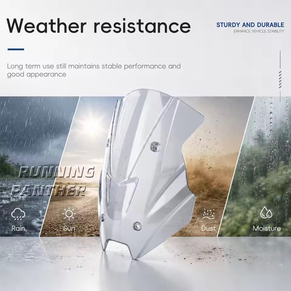 Airflow Guidance for NS 150XC 150 XC New Motorcycle Accessories Windshield Deflector Hood Suitable (A)