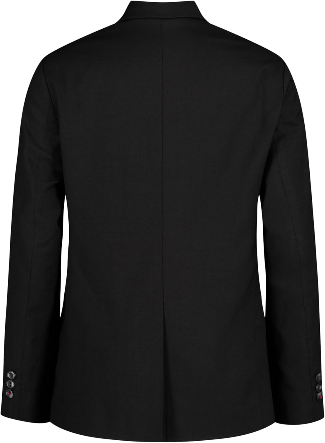 Tommy Hilfiger Boys Bi-Stretch Alexander Blazer, Single Breasted with Pocket Square, Solid Color with Flag Print Lining - Image 2