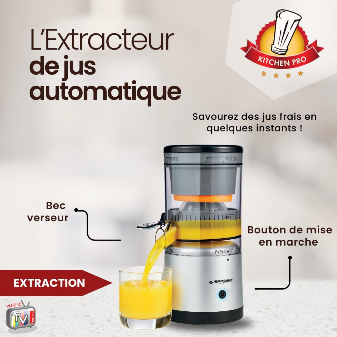 VENTEO - Extractor de Jugo Versátil | Batidora Batidora Performant para Preparación Frutal | Extracción para Uso Doméstico | Solución Dedicada a Jugos Frescos y Preparaciones Nutricionales.