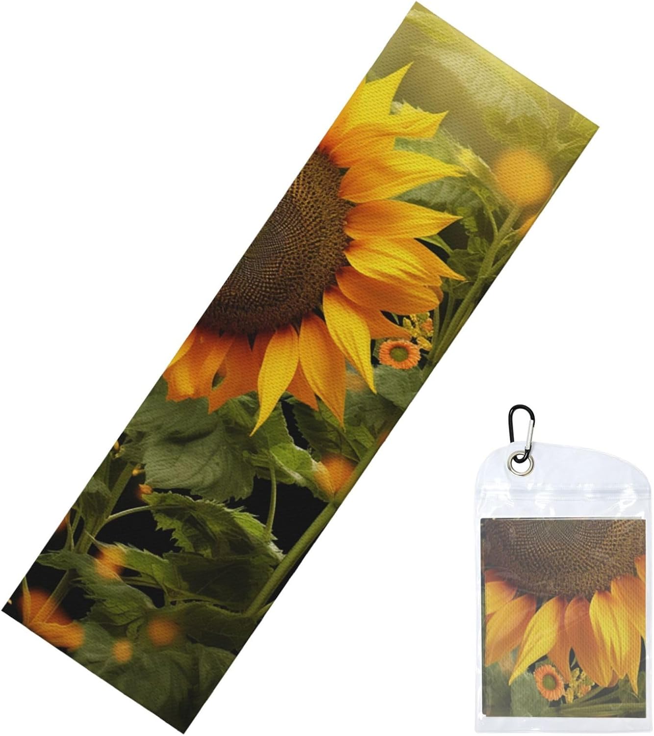 Cooling Towel (40″x12″) Quick Dry Ice Towel Sunflower and Weed Cooling Towels for Neck Soft Breathable Chilly Towels Microfiber Cool Rags Cooling Neck Wraps for Yoga Golf Gym