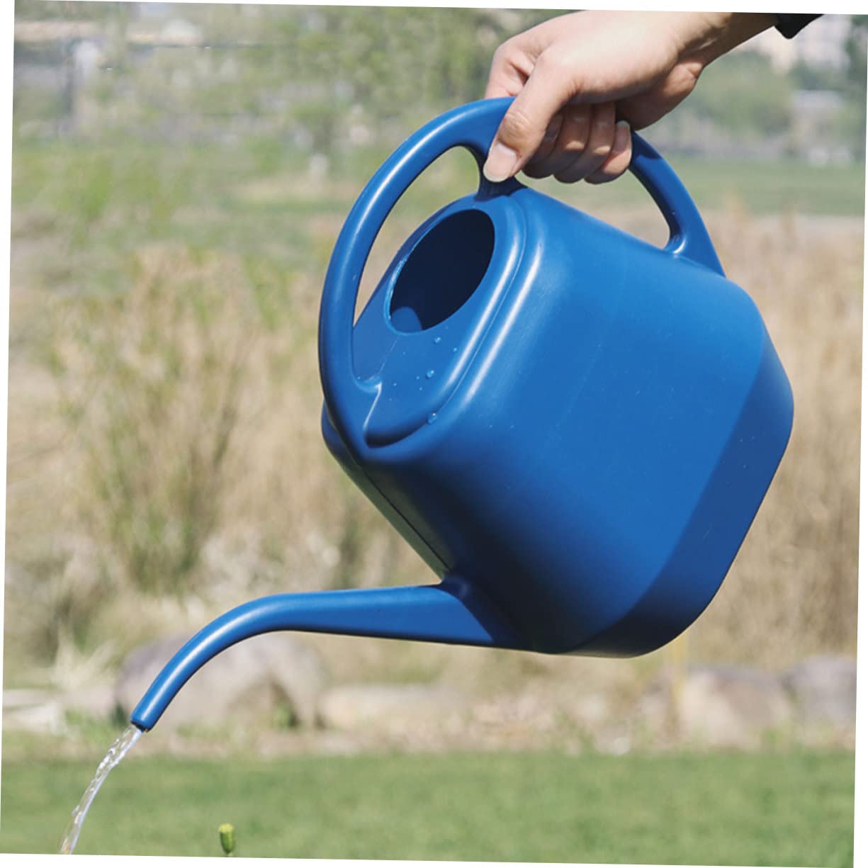 TOYANDONA 2 Piezas Regadera de Jardín de Gran Capacidad Color Azul Oscuro para Riego de Plantas y Suculentas Diseño de para Difíciles Útil Jardinería Interior y Exterior