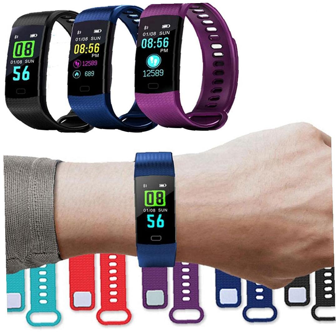 Smart Watch Band Tracker Watch Y5 Waterproof Smart Bracelet Smart  Wristwatch Heart Rate Blood Pressure Sport Fitness Tracker Blue Wearable  Technology : Amazon.com.au: Electronics