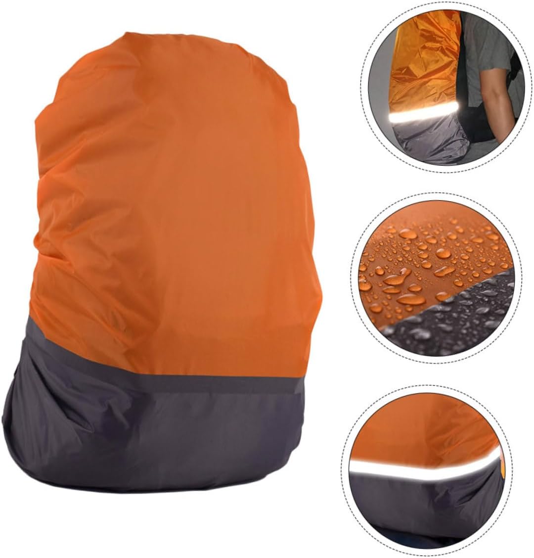 Reflective Camping Backpack Cover Rain Protector for Hiking Outdoor Activities and Travel Lightweight and Tear-Resistant Rain Shield