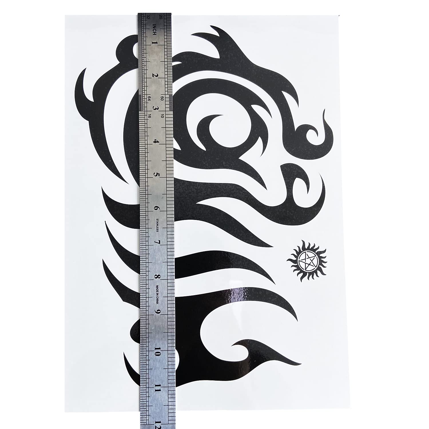 Barbed Wire Temporary Tattoo, Large Barb Wire Tattoo Pamela Anderson Costume Black Fake Tattoos for Halloween Men Women Guys Body Art, 6-Sheet : Beauty & Personal Care