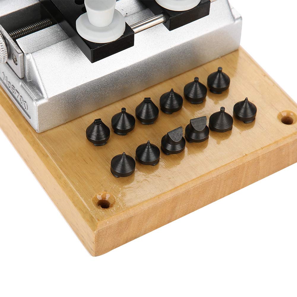 Uhrenöffner zum Batteriewechsel, 5700 Bench Case Opener Uhrengehäuseöffner mit 6 Stempeln Armbanduhrwerkzeug Rückenöffner Uhrenwerkzeug Gehäuseöffner für Tudor Uhren Uhrmacher