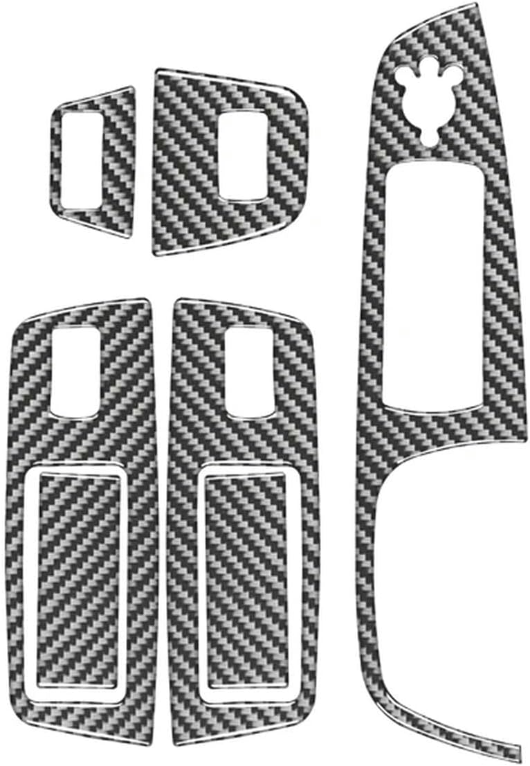 Compatible with Car Interior Accessories Car Windows Lifting Control Panel Decorative Sticker Cover Trim Frame,for Audi Q7 2007-2015 (Right-hand drive-B)