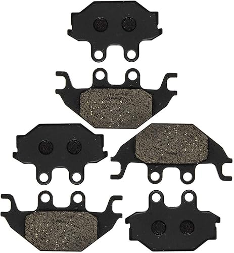 NICHE Juego de pastillas de freno central delanteras LR para Arctic Cat 1436-420 Organic paquete de 3