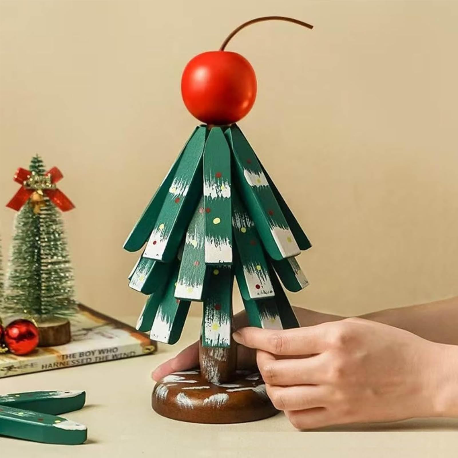 Sottopentola con albero naturale, set di sottobicchieri naturali