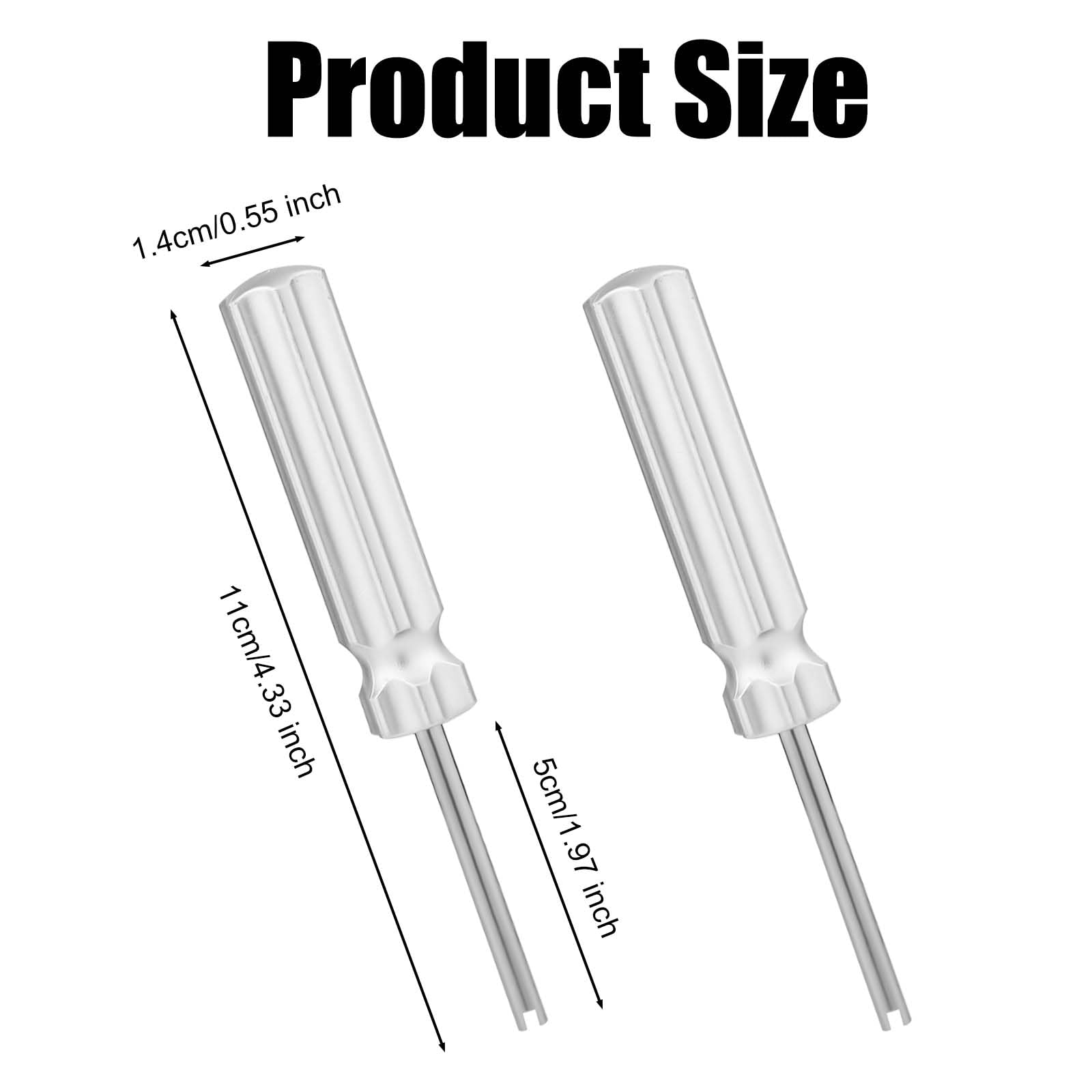 2 Extracteurs Tige Valve Pneu Jeffdad - Outil Aluminium 10,2cm Pour Démontage