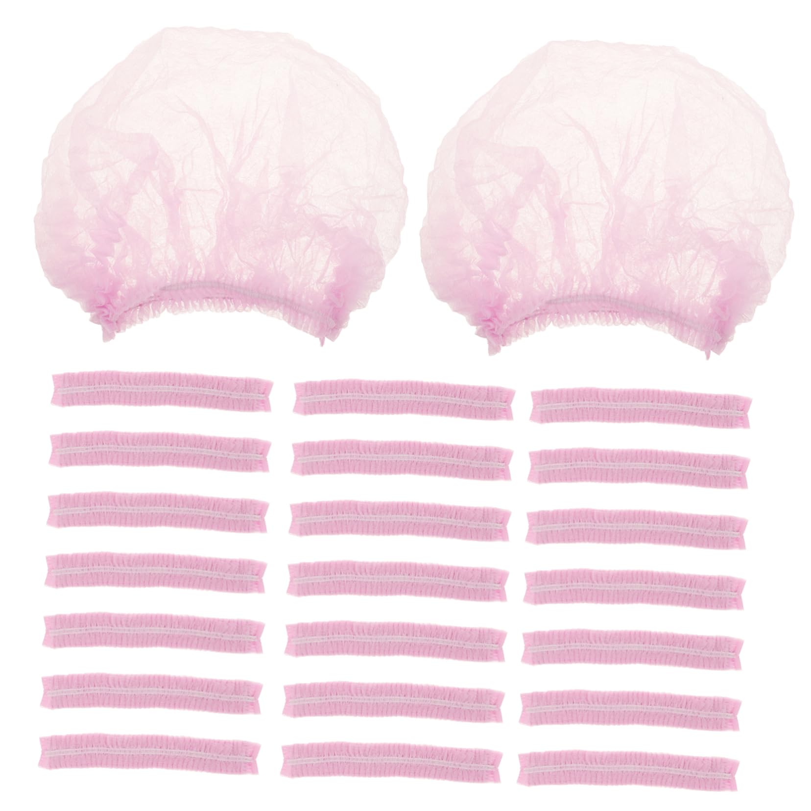 IWOWHERO 100pcs Disposable Non-woven Hair Nets Mesh Caps for Food Service Use Comfortable Breathable Design for Cleanliness and Convenience Workspaces