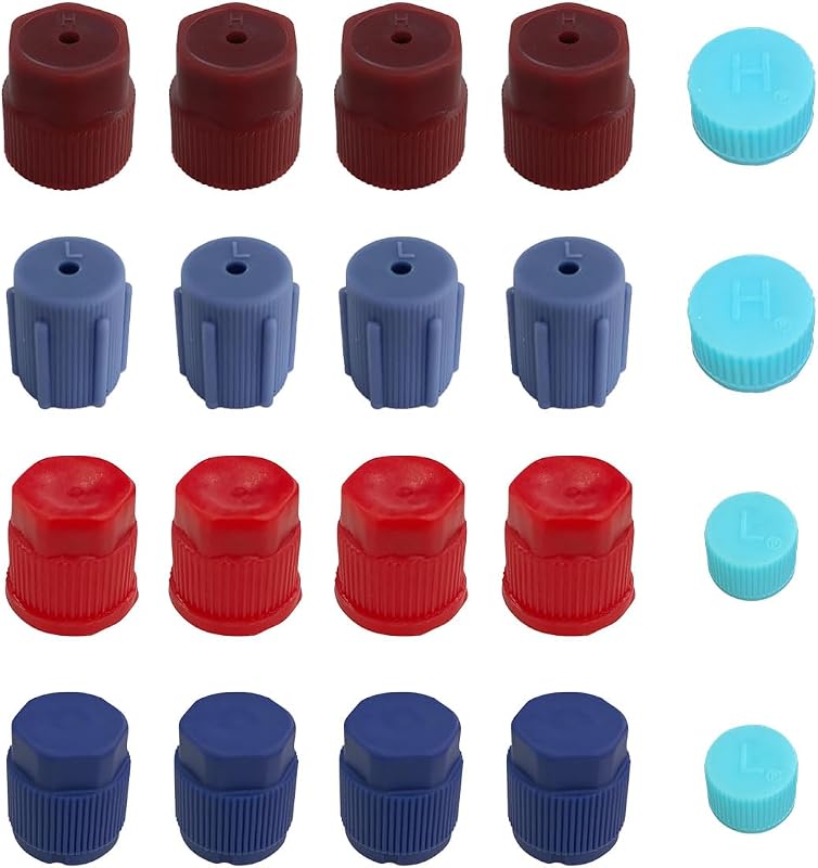 Tampas de válvula para recarga do ar-condicionado automotivo JOYCOURT R134a/R12 – 20 unidades