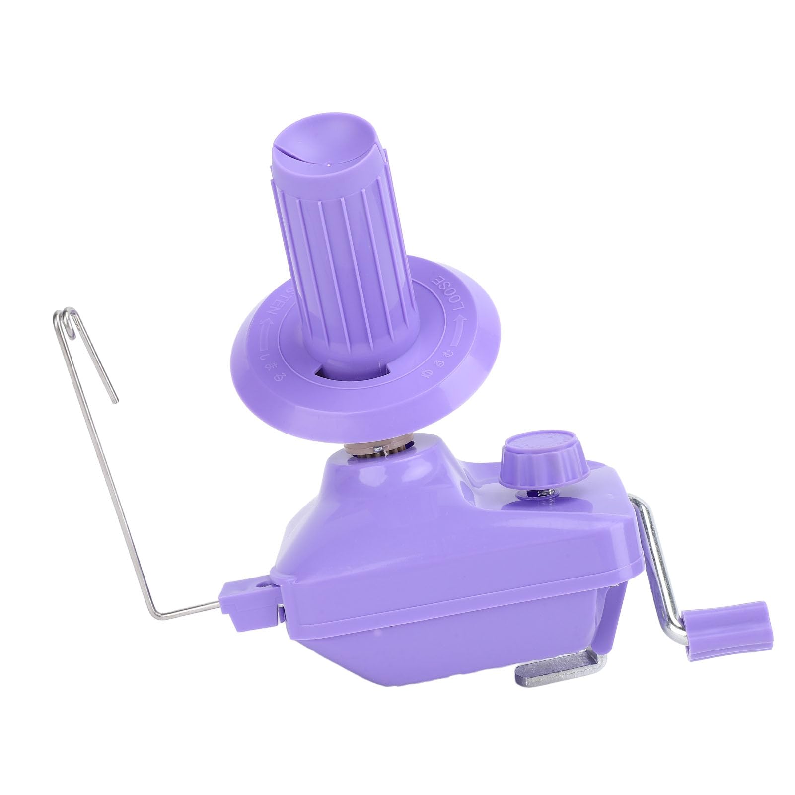 Macchina avvolgitrice manuale per gomitoli di filato Strumento portatile silenzioso per cucito con di ingranaggi stabile per lavorare a maglia all'uncinetto Lavorazione in (Viola)