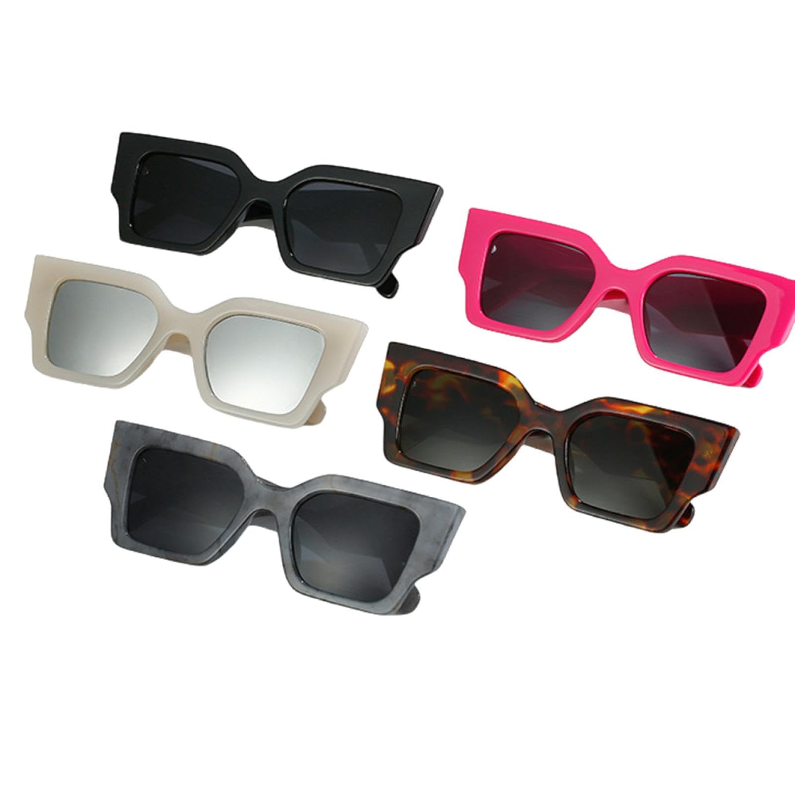 Occhiali da sole multicolor alla moda UV400, occhiali da sole retrò alla moda per donne e uomini, stile popolare