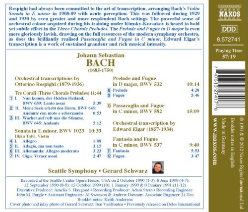 Ochestral Transcriptions By Respighi And