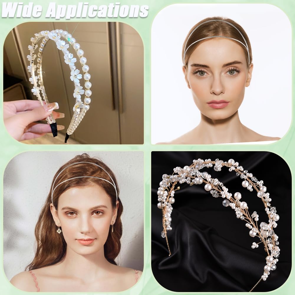 EMYVSVO Set di 2 fasce per capelli alla moda multi-metallo