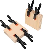 Vista 6 de Paquete de 8 abrazaderas de resorte, clips de plástico de 4.5 pulgadas, clips de fondo pequeños, abrazaderas resistentes, clips de resorte