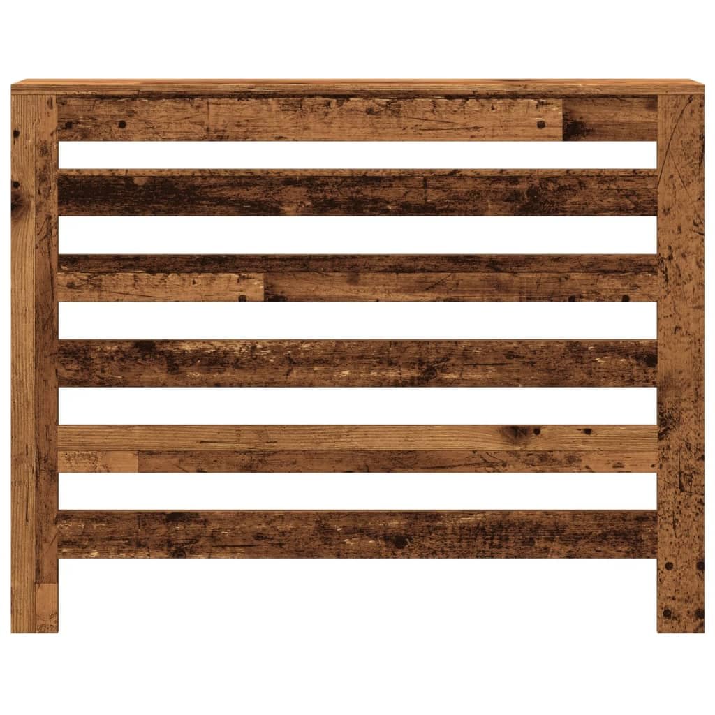 Heizkörperverkleidung Altholz-Optik 104x20x82 cm Holzwerkstoff mit Wandhalterung moderne Heizkörperabdeckung für Wohnzimmer, Bad, Schlafzimmer, Dekor, Stauraum, langlebiges Material