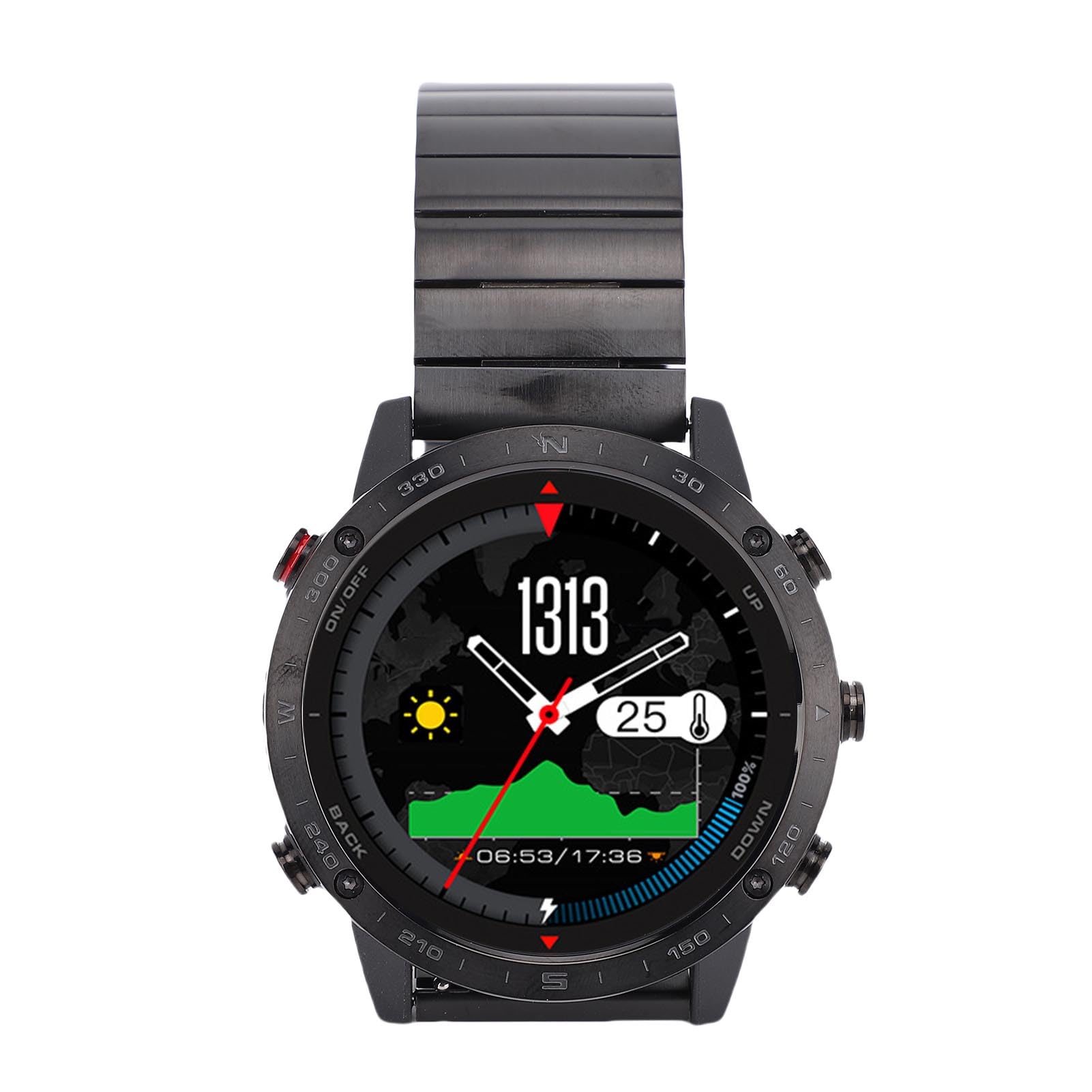 Keenso 50 M Smart Watch, Sports Smartwatch, z Czujnikiem Głębokości, Barometr, dla Fitness, Nurkowanie, Bieganie, Przypomnienie Wiadomości i Sport