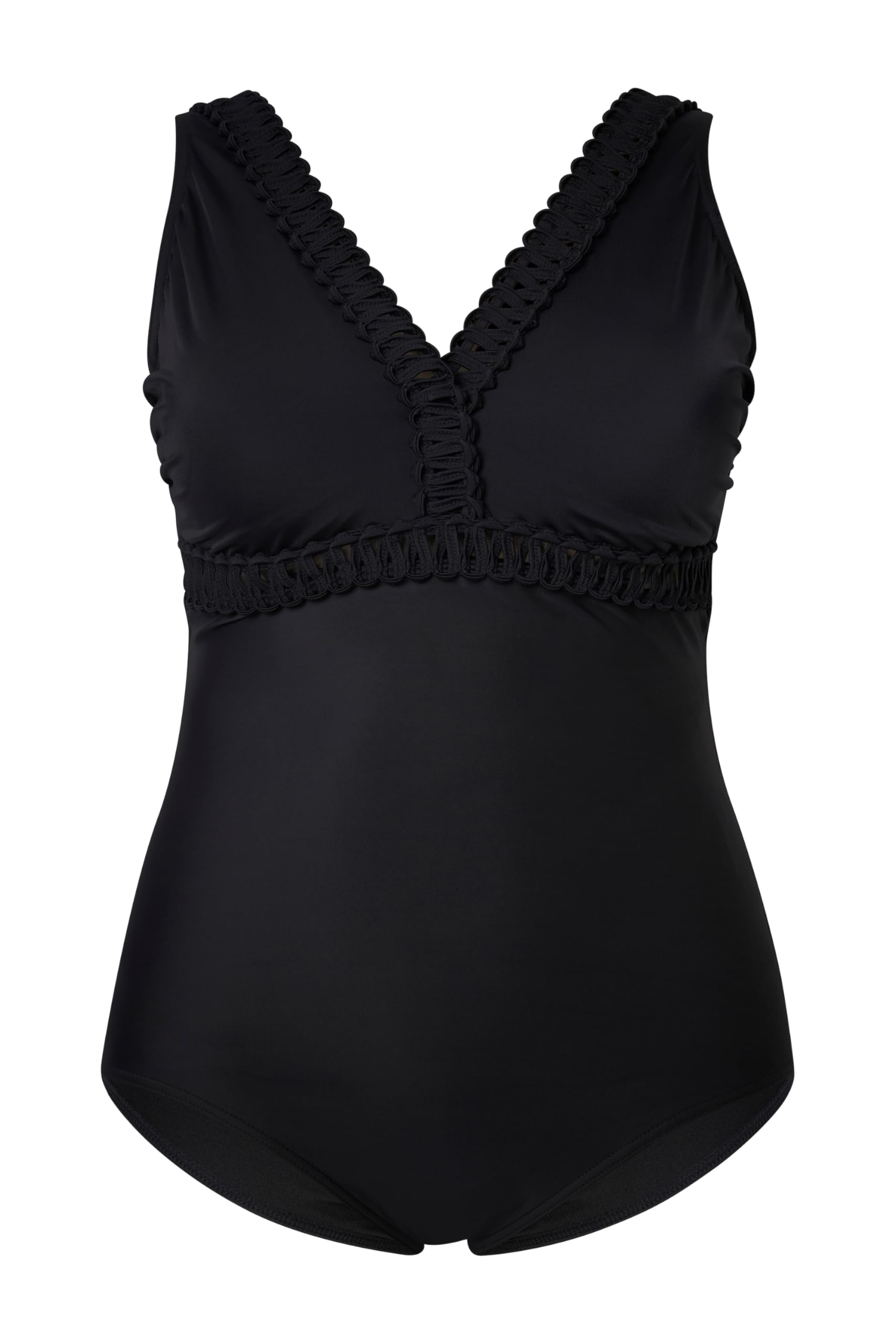 Ulla Popken Badeanzug, Laura, String Detail Traje de baño de una Sola Pieza Mujer (Pack de 1)