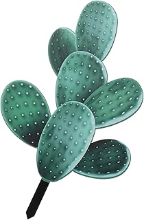 Cactus Garden Statues Artifical Cactus Stake Garden Cactus Plant Stake Metal Desert Cactus, Yard Metal Stake Acrylic Succulents Ornament Cactus Garden Sign