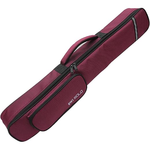 THE STYLE SUTRA Soprano Saxophone Clarinet Case Zipper Oxford Cloth for Stage Travel Outdoor Wine red