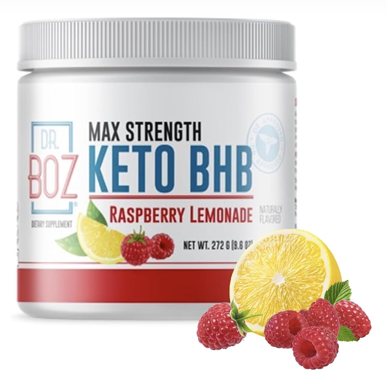 Keto BHB Powder - Raspberry Lemonade, 20 Servings - Ketones Drink - Increase Energy & Reduce Cravings - Max Strength Dietary Supplement - Quality Tested - Made in The USA - 9.6oz (272g)