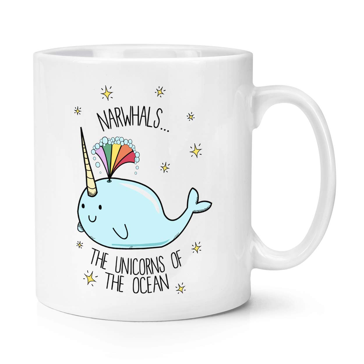 Narwhals The Unicorns of The Ocean 10oz Mug Cup