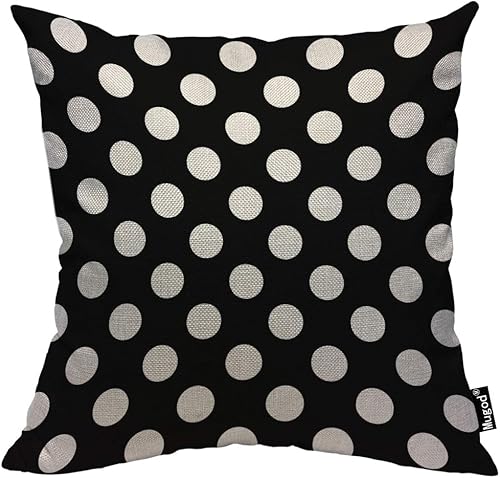 Miniatura 9 de Mugod Fundas de almohada con patrón atómico, vintage, geométrico, de mediados de siglo, rojo, gris, negro, blanco, funda de almohada de algodón y