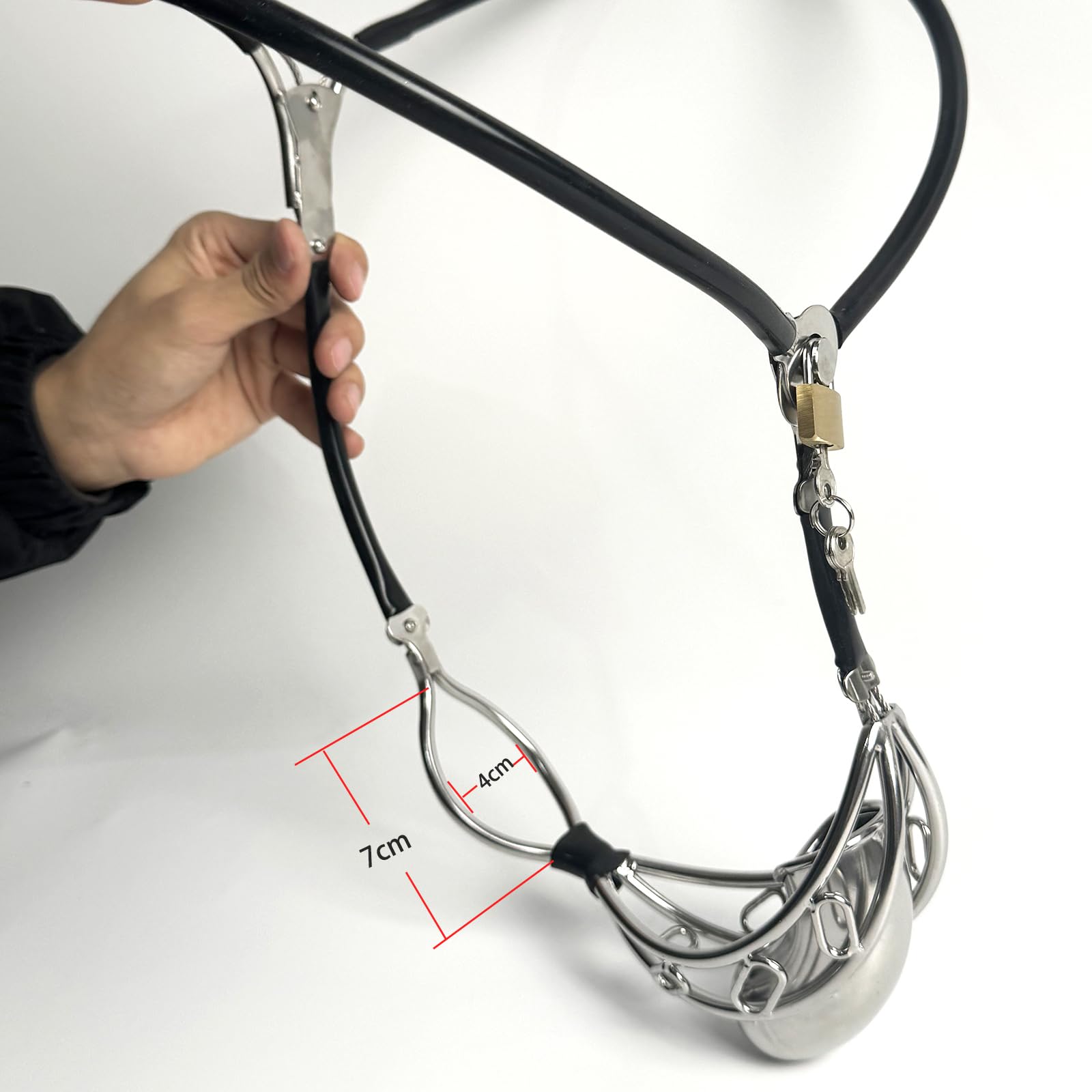 Ceinture de Chasteté Invisible, noire, 60-90CM | YILUQIFLY Cage, Fétichiste, BDSM, ajustable, sûr et discret au quotidien