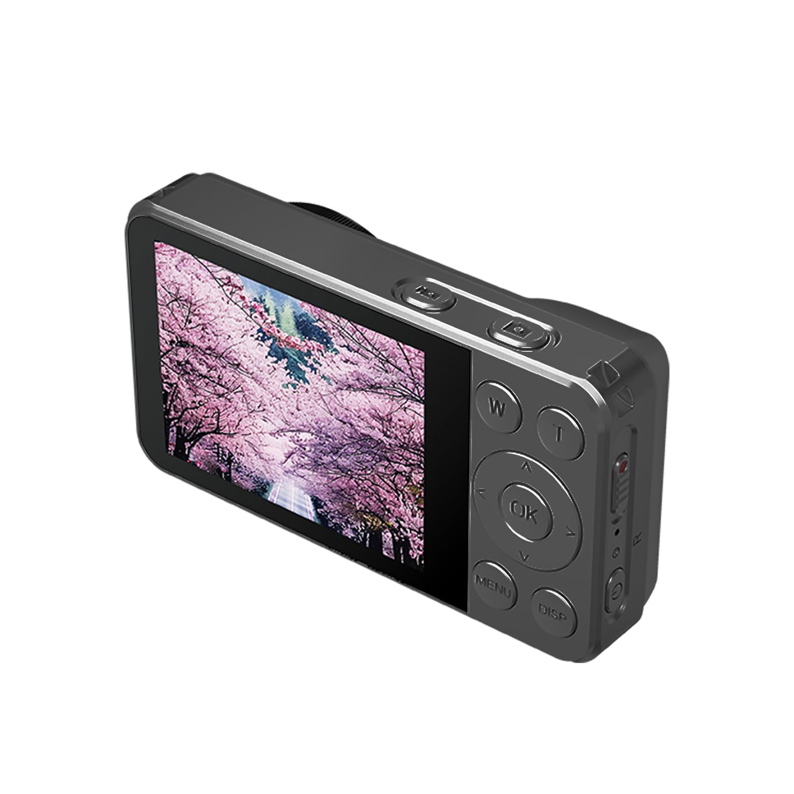 Andoer Cámara Digital 4K 64MP Zoom 18X Cámara de Fotos Profesional con Pantalla LCD 2.8 Pulgadas Estabilización Inteligente y Tipo-C para Principiantes Viajes y Selfies (Negro)
