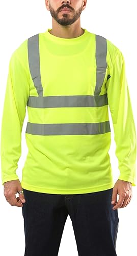 Kolossus 100% poliéster ANSI clase 2 obediente alta seguridad visibilidad manga larga camisa de seguridad Kolossus 100% poliéster ANSI clase 2 obediente alta seguridad visibilidad manga larga camisa de seguridad