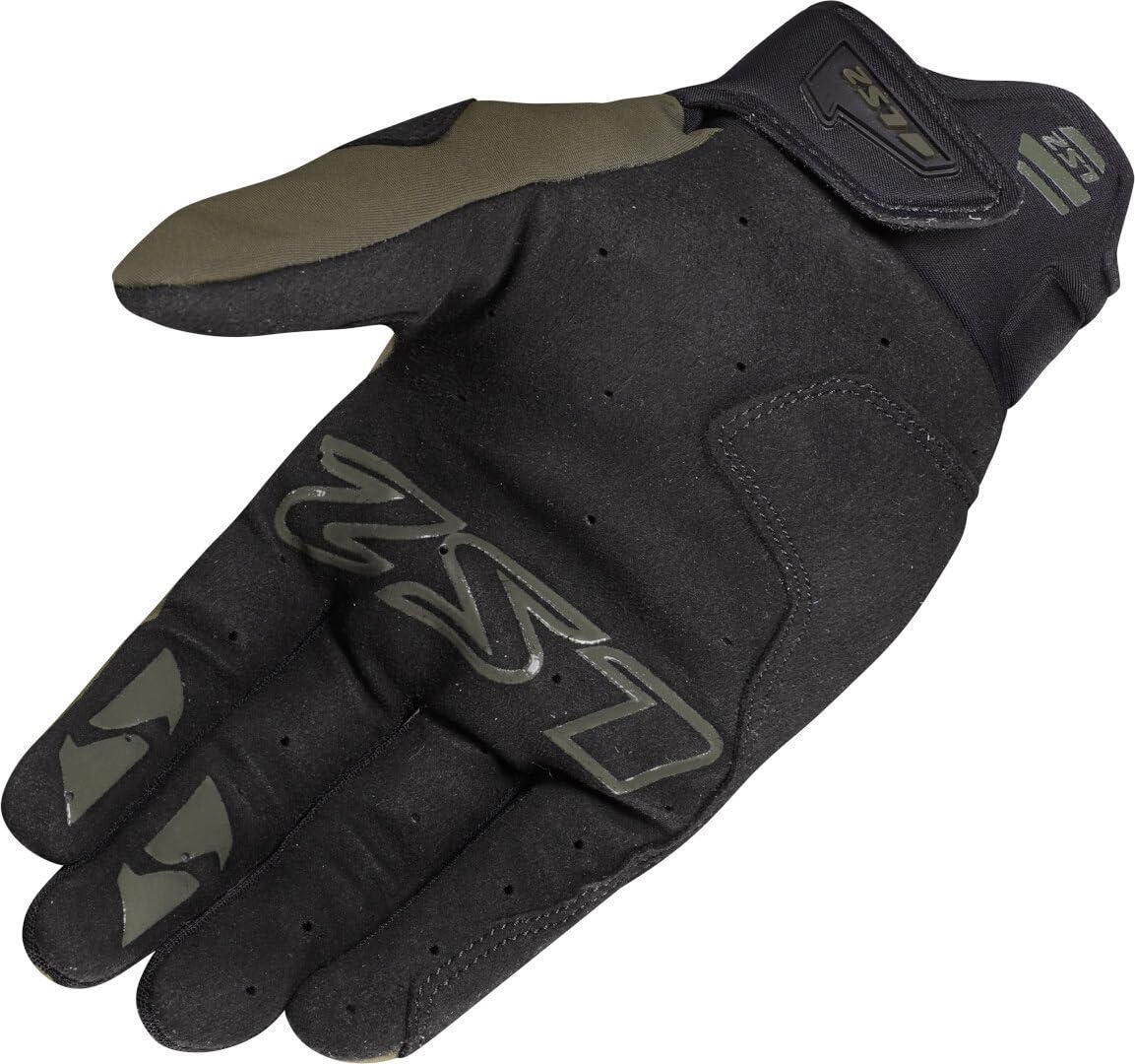 LS2 Hiker Rękawice motocyklowe, czarny/oliwkowy, XL