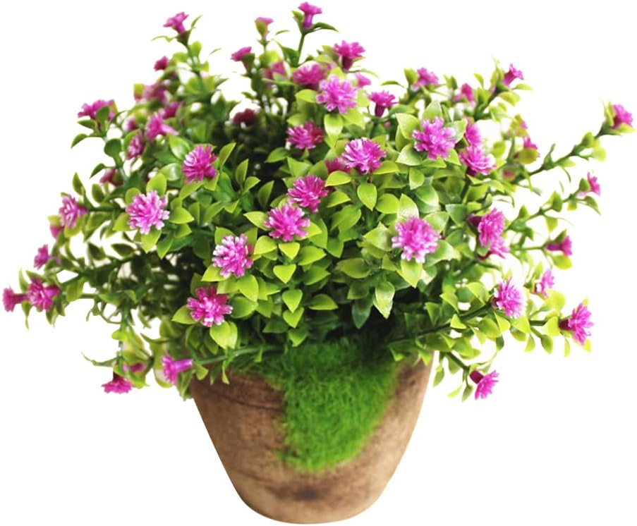 ARTIBETTER Artificial Potted Flowers Fake Potted Plants