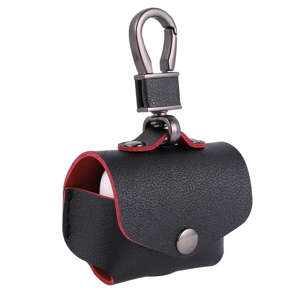 Amazon.com: Leather Bag for Wireless Earphone Case with Keychain