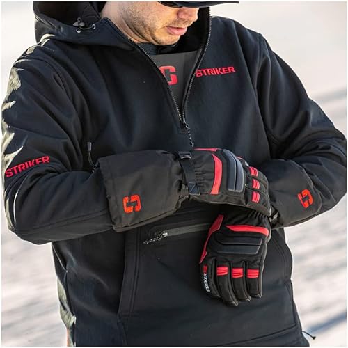 Miniatura 5 de Striker Men's Defender Waterproof Breathable Insulated Ice Fishing Gloves with Adjustable Wrist and Gauntlet Closure