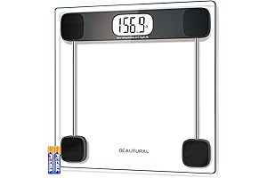 BEAUTURAL Digital Bathroom Scale: Accurate Weight Measurement for Your Health Journey
